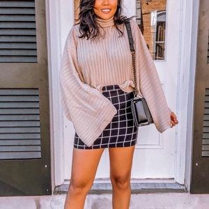 NastyGal plaid skirt